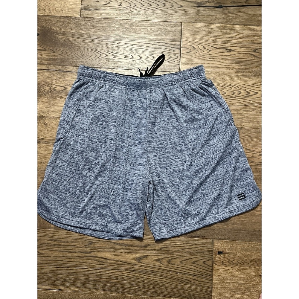 Three Sixty Six 366 Mens Athletic Shorts Elastic Waist 9" Inseam Blue Sz 2XL XXL